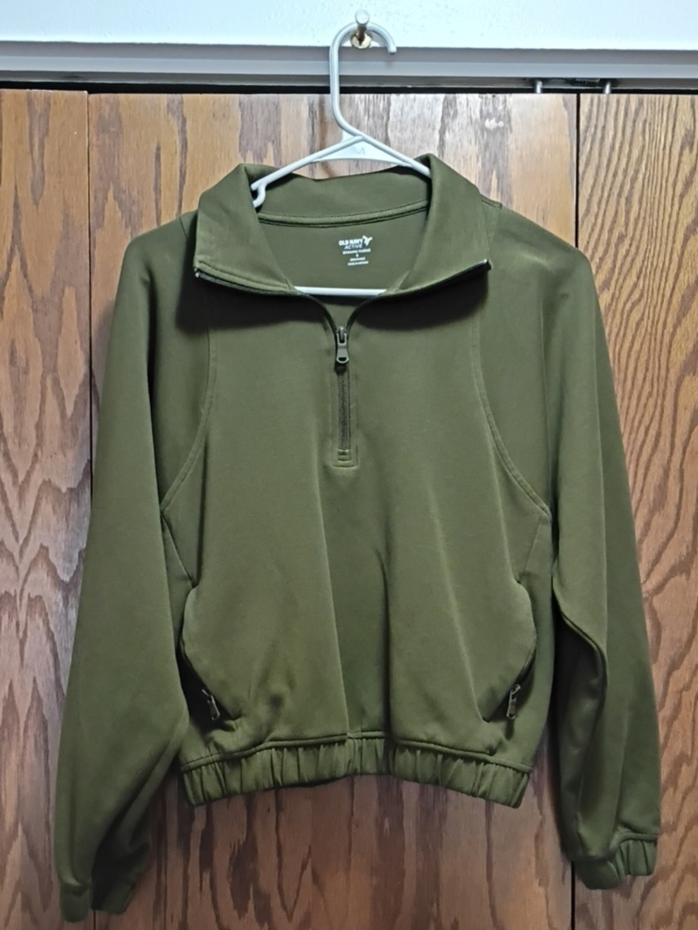 Old Navy Olive Green Half-Zip Pullover Sweater